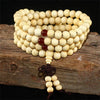 Natural Sandalwood Bracelet Men Buddhist Buddha Meditation Bead Bracelet For Women Prayer 108 Beads Rosary Hanging Decoration - Image 4