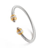 12 Month Birthstones Crystal Stainless Steel Gold Plated Jewelry Bracelets Bangles For Friend - Image 8