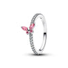 Selling Silver, Heart-Shaped, Pink Bow Ring, Size 6 7 8 9 European Women's Charm Jewelry Gifts - Image 6