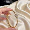 Gold Plated Stainless Steel Bangle Bracelet for Women Jewelry Accessory Mother's Day Gift - Image 10