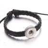 18mm Snap Button Jewelry Bracelets Braided Black Leather Snap Bracelet Fit Snaps Jewelry Magnet Buckle Tan Leather Bracelets - Image 13