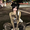 Wooden Cross Pendant Necklace with Alloy Chain and 71 cm Length - Image 5