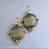Elegant Vintage Geometric Pearl Pendant Drop Earrings Women Hanging Piercing Earring Wed Bridal Jewelry Gift - Image 1