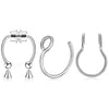 3/24pcs 316L Stainless Steel Fake Magnetic Septum Nose Hoop Ring,Horseshoe Clip On Nose Ring No-Pierced Septum Ring - Image 2