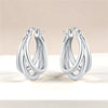 Silver Multi-layer Ear Ring Jewelry Versatile Hoop Earrings For Women Jewelry Birthday Party Gift - Image 5