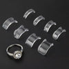 8Pcs/set Silicone Ring Size Adjuster Transparent Loose Rings Ring Tighten Reducer Anti-Loss Ring Size Retainer - Image 2
