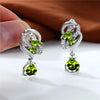 Female Blue Rainbow Stone Earring Silver Color Clip Earrings For Women Charm Crystal Zircon Wedding Jewelry - Image 25