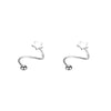 2pcs Stainless Steel Spiral Twisted Stud Earrings, Lip Piercing Heart Star Cartilage Tragus Helix Ear Piercing Jewelry Gifts - Image 8