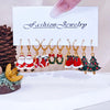 Christmas Alloy Drip Earrings Santa Tree Reindeer Snowflake Women Accessories - Image 6