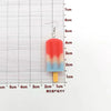 Earring For Women Resin Handmade Cartoons 7 Colors 3D Simulated Gradient Ice Cream Drop Earrings Funny Gift - Image 5