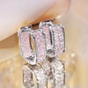 Korean Paved CZ Hoop Earrings for Women Metal Silver Color/Gold Color Simple Versatile Earrings Jewelry - Image 12