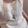 Smooth Surface Horse Chain Tassel Pendant Necklaces for Women Silver Plated Snake Chain Long Sweater Chain - Image 4