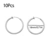 10Pcs Stainless Steel Without Ear Holes Clip Hoops Without Drilling Earring For Earring Lip Ring Fake Cartilage Earrings Jewelry - Image 14