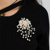 Retro Imitation Pearl Tassel Brooch For Women Men Personalized Gold Color Metal Party Daily Jewelry - Image 5