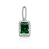 Silver 12 Birthstone CZ Clips Charm Beads Pendant For Necklace And Bracelet Women Jewelry - Image 24