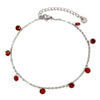 1 Piece 304 Stainless Steel Link Cable Chain Anklet Multicolor Rhinestone For Women Party Bracelets Gift 22cm(8.7") long - Image 8