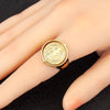 2 Styles Religious Flipable Open Rings Adjustable For Female Male Copper Inlaid Zircon Finger Jewelry Gifts - Image 4