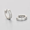 Silver Crystal Zirconia Hoop Earrings for Women Simple Heart Zircon Circle Drop Earrings Punk Jewelry Party Gifts - Image 10