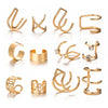 Punk Irregular Geometric Ear Cuff Earrings for Women, Non-Piercing Metal Clip Earring, Fake Cartilage, Jewelry Gifts - Image 23