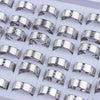 10pcs/lot Simple Stainless Steel Ring For Men Women Beautiful Punk Jewelry Vintage Birthday Party Gifts - Image 26
