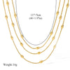 316L Stainless Steel Gold Silver Color Multi Layers Necklace For Women Neck Chain Jewelry Gift - Image 2