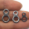 Stainless Steel Split Ring Fishing Double Oval Split Ring Accessories For Fishing Hook 8 Shape Snap Jigging Rings Swivel - Image 2