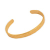 Gold Plated Titanium Steel Bracelet Irregular Concave Convex Hammer Surface Non Allergic Bangle Jewelry for Women - Image 5