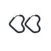 Glossy Stainless Steel Hoop Earrings For Women Men Hip Hop Steapunk Round Oval Heart Black Gold Silver Color Huggie Jewelry Gift - Image 15