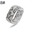 HECHENG, Golden Plated Leopard Print Earrings Square Ring with Cubic Zirconia Hip Hop Style for Men and Women - Image 13