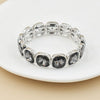 crystal bracelet For Women colorful Geometric rhinestone square elastic thread red white pink bracelet boho style - Image 44