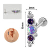 1PC 316L Surgical Steel 16G Cz Labret Lip Ring Crystal Cluster Stud Earrings Ear Cartilage Tragus Helix Daith Piercing Jewelry - Image 11