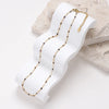 Hot Pink Stainless Steel Link Cable Chain Gold Color Satellite Enamel Beads Necklace for Women Chic Summer Gift - Image 5