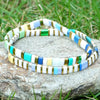 Colorful Tila Bead Bracelet with Contrasting Patterns - Image 35