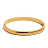 5 60mm Stainless Steel Round Smooth Bracelet Bangle Minimalist Metal Texture Daily Jewelry Women - Image 8