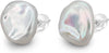 7-8mm Baroque Freshwater Pearl Earrings Silver Keshi Pearl Stud Earrings for Women Jewelry Gift - Image 7
