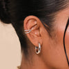 1PC Plated Gold Ear Cuff CZ Zircon For Women C Shape Men's Clip Earring Jewelry Clip On Ear - Image 2