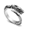 Dragon Prosperous Retro Personality Silver Jewelry Domineering Animal Temperament Opening Rings - Image 1