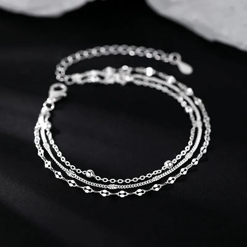 Layered Bead Chain Bracelet with Multiple Design Options - Image 1