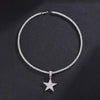 Sparkling Inlaid Zirconia Star Pendant Necklace Ladies Engagement Party Jewelry Gifts - Image 4