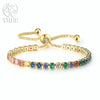 Noble Silver Bracelet Chain Color Crystal Hand Jewelry For Women Charm Wedding Gift Party 18cm - Image 8