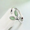 Silver Foliage Adjustable Rings For Women Girls Wedding Quality Jewelry Accessories Jewellery - Image 4