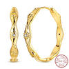 Silver Hoop Earrings Shining Star Moon Square Bow Stud Earrings for Women Jewelry Accessories - Image 11