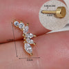 1PC Dainty Cubic Zirconia Flat Back Cartilage Earrings Helix Tragus Standard Lobe Flat Multiple Piercing Earring Women's Jewelry - Image 7