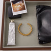 Classic Gold Color Plated Spiral Multi-Layer Surround Telephone Line Open Bracelet Stainless Steel Jewelry - Image 6