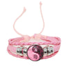12 Zodiac Signs Yin Yang Bracelets Constellation Glass Cabochon Pink Leather Bangle Women Girls Birthday Gifts - Image 12