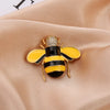 Cute Crystal Pearl Animal Bee Wings Brooches for Women Charm Retro Multicolor Enamel Zircon Pins Clothing Jewelry Gift - Image 9