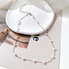 A women's beaded pearl lace gold gothic pendant collar necklace girl's jewelry accessory - Image 5