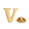 Quality Brass Initial A to Z 26 Letters Pin English Symbol Design Men's Suit Collar Lapel Brooch Pin - Image 21