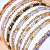 Layered Stainless Steel Chain Bracelet with Colorful Bead Accents - Image 4
