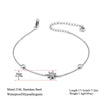 Delicate Zircon Star Pendant Bracelet Chain for Women's Jewelry Gifts Stainless Steel Gold Plated Bangles - Image 2